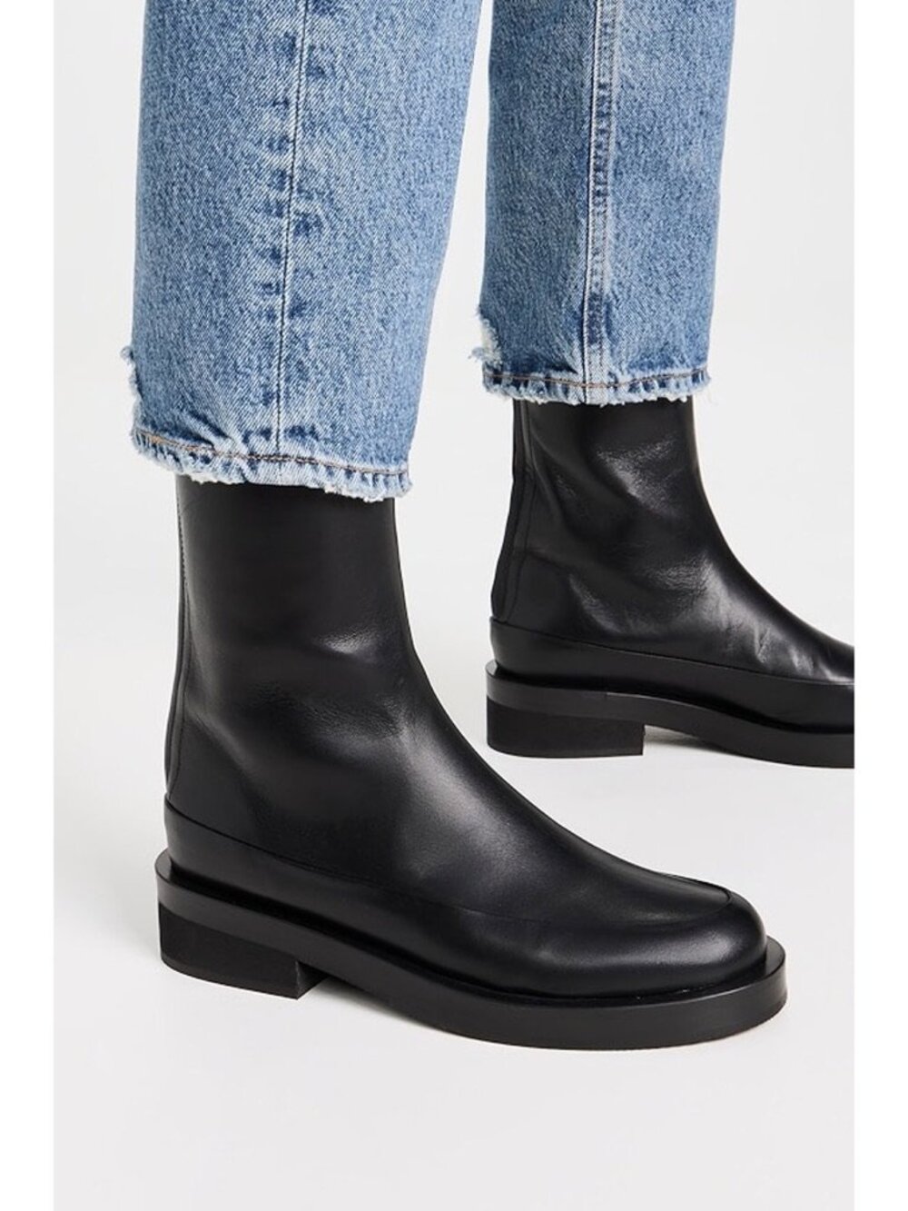 New Mansur Gavriel Marion Boot Black Leather Sz 8.5